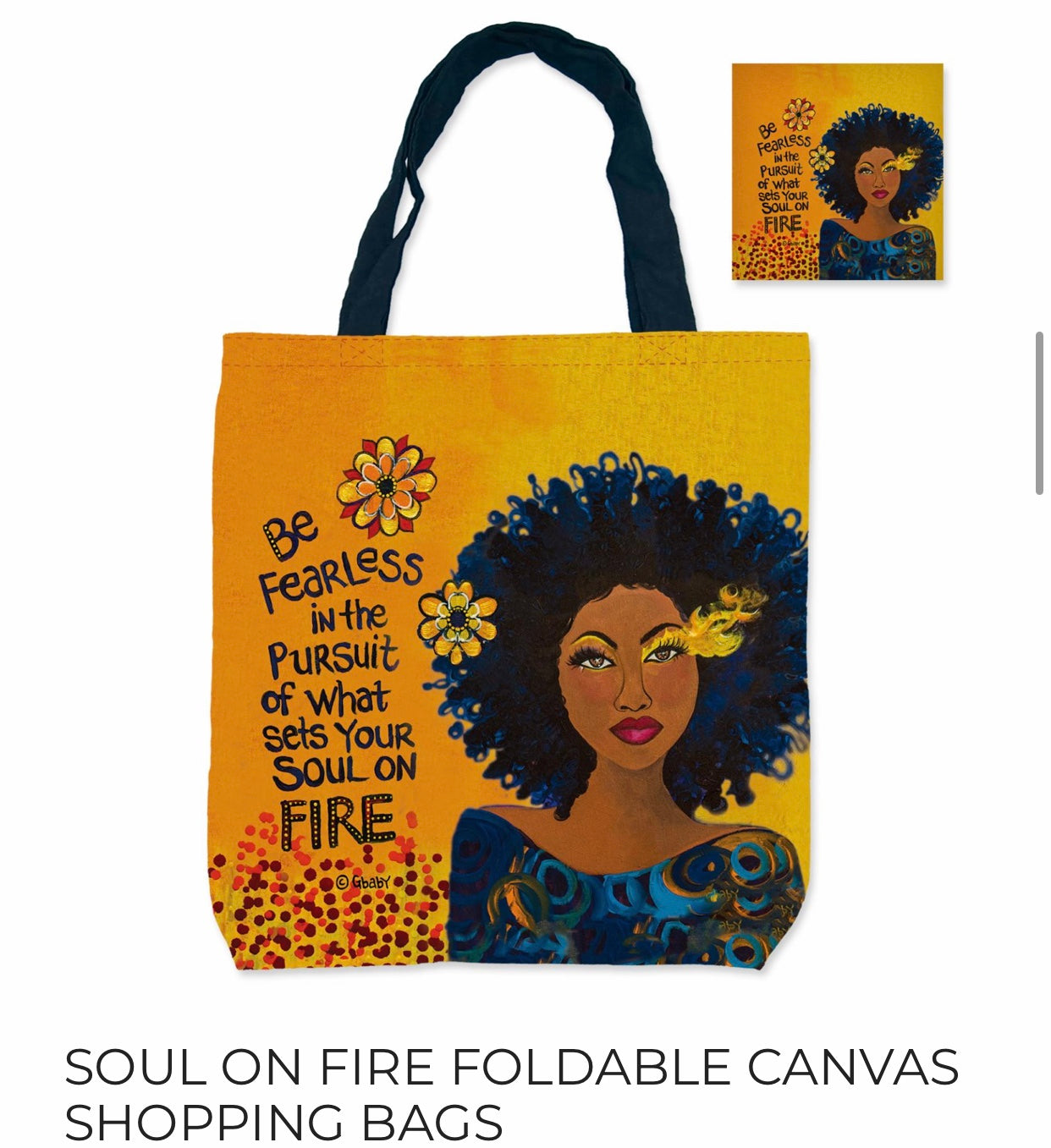 Soul On Fire - Canvas Shopping Bag