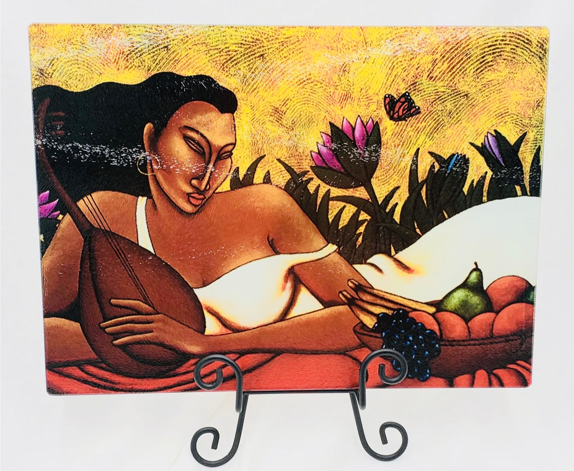 Simple Pleasures - Cutting Board / Kitchen Art