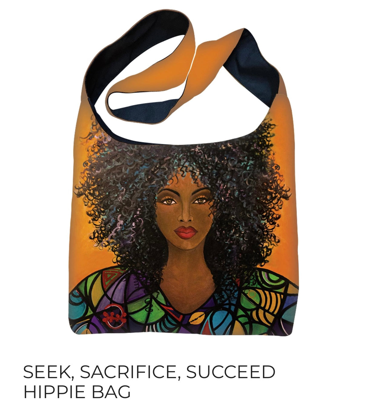 Seek, Sacrifice, Succeed Hippie Bag