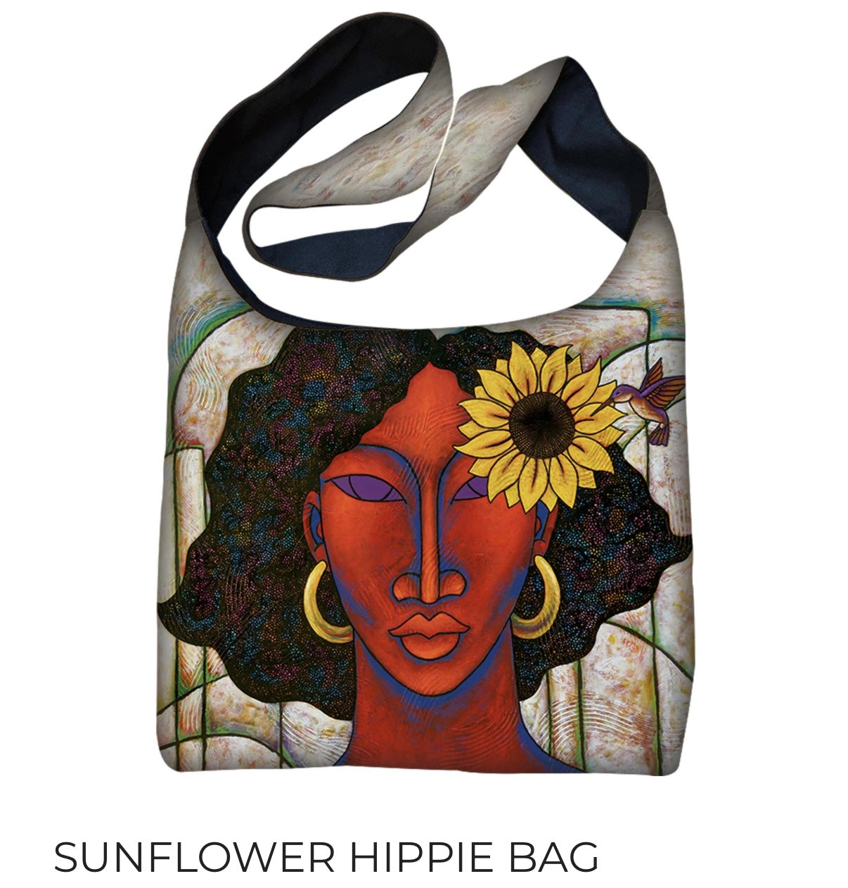 Sunflower Hippie Bag
