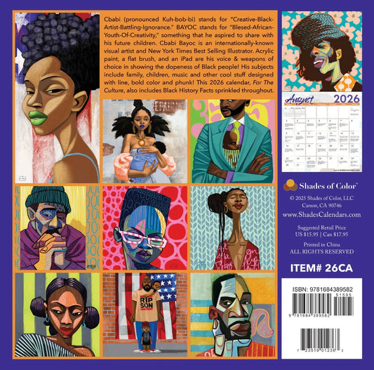 For The Culture - Cbabi Bayoc - 2026 Wall Calendar
