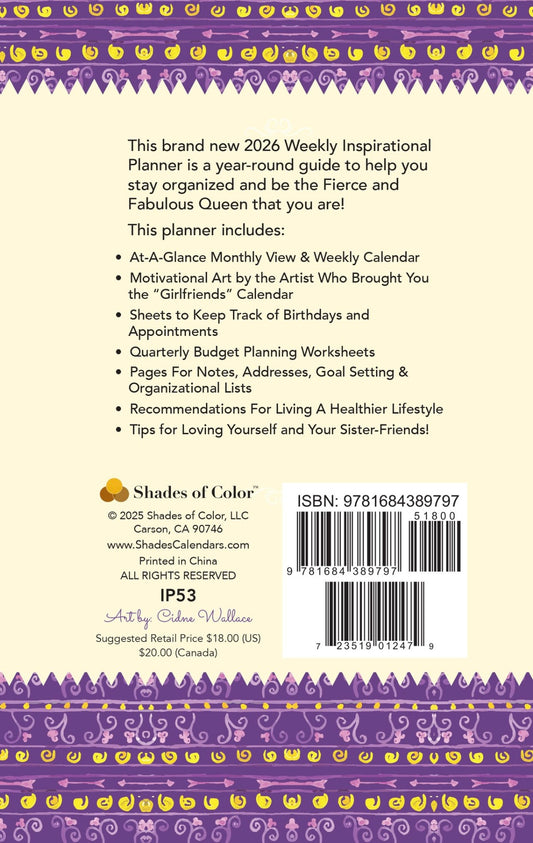 Cidne Wallace - You Can’t Keep A Good Sistah Down - 2026 Weekly Inspirational Planner