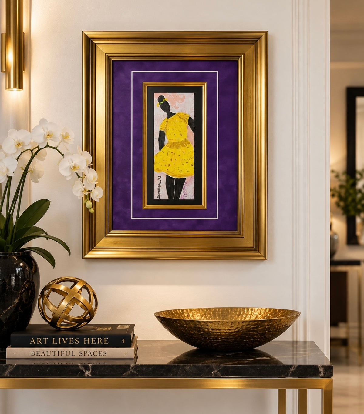 Girl In Yellow & Gold