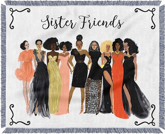 Sister Friends Tapestry / Throw
