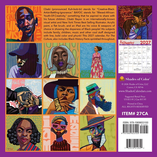 For The Culture - Cbabi Bayoc - 2027 Wall Calendar