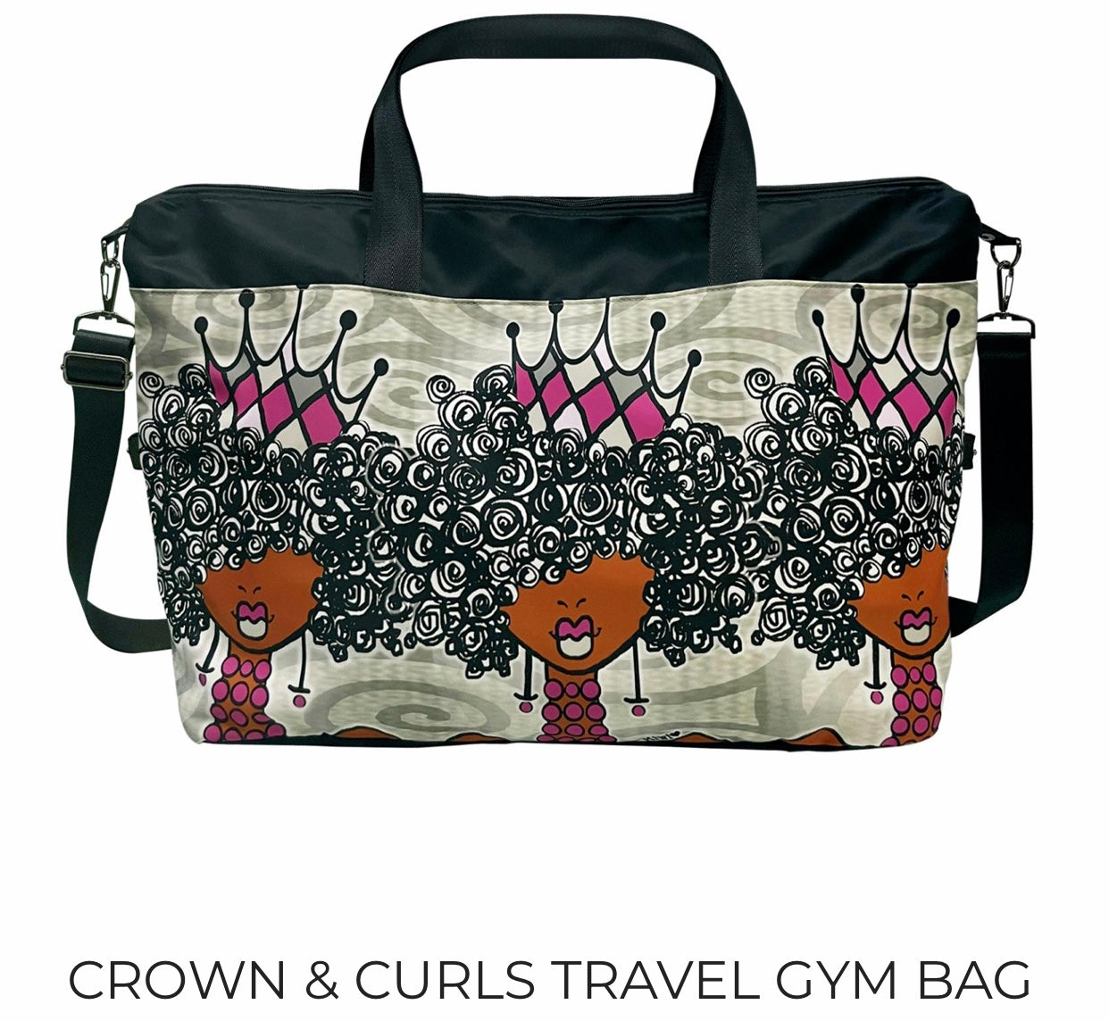 Crown & Curls - Travel / Gym Bag