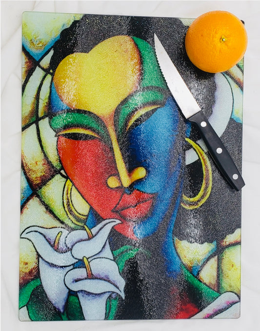 Colored Girl 21 - Cutting Board/Kitchen Art