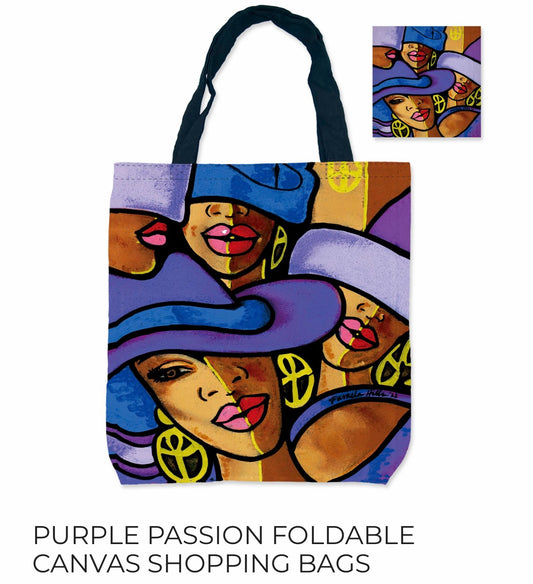 Purple Passion - Canvas Shopping Bag