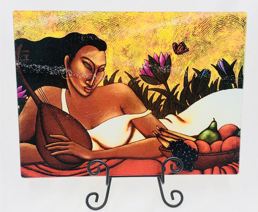 Simple Pleasures - Cutting Board / Kitchen Art
