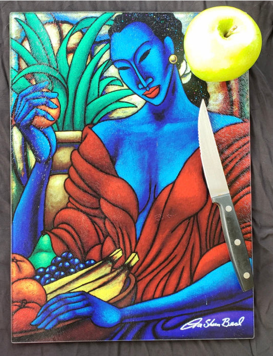 Indigo Mood 2 - Cutting Board / Kitchen Art