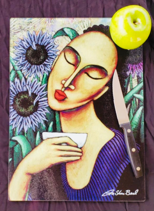 Morning Tea - Cutting Board / Kitchen Art