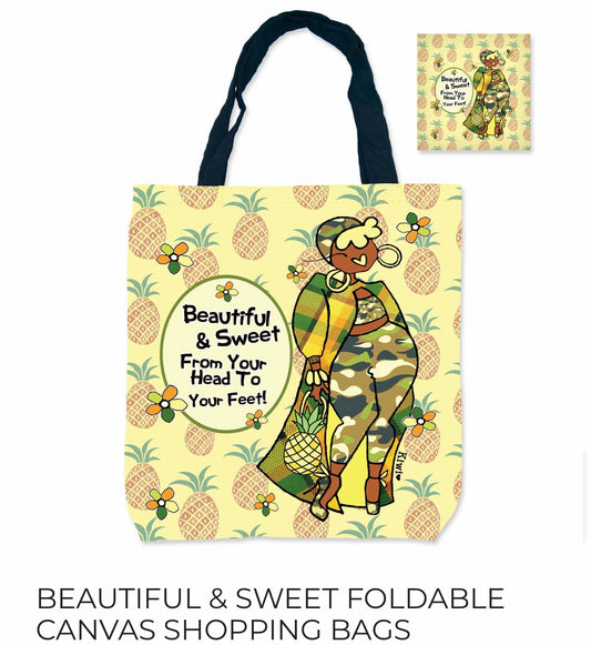 Beautiful & Sweet - Canvas Shopping Bag