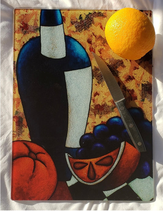 Wine & Fruit - Cutting Board/Kitchen Art