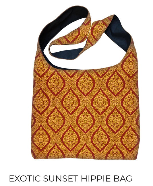 Exotic Sunset Hippie Bag