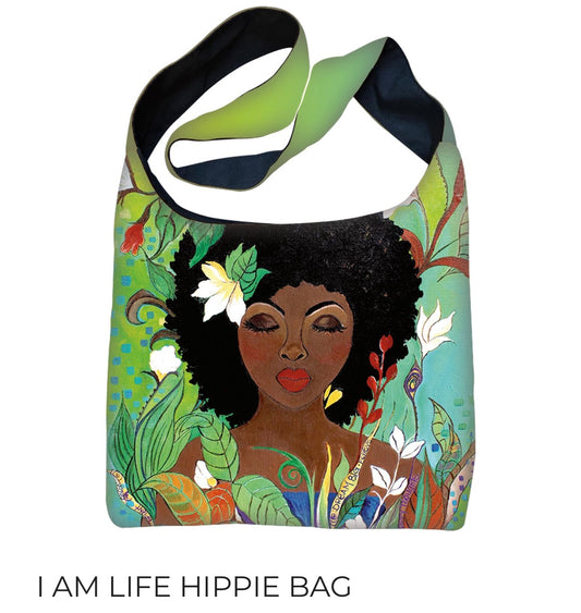 I Am Life Hippie Bag
