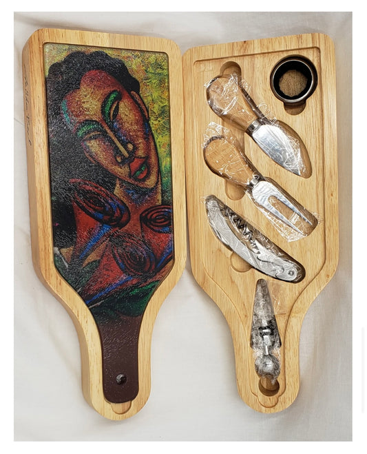 Golden Lady - Wine & Cheese Set