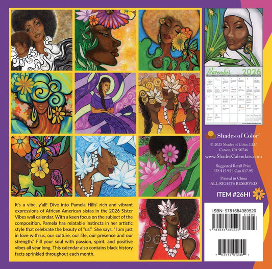 Sister Vibes - Pamela Hills - 2026 Wall Calendar