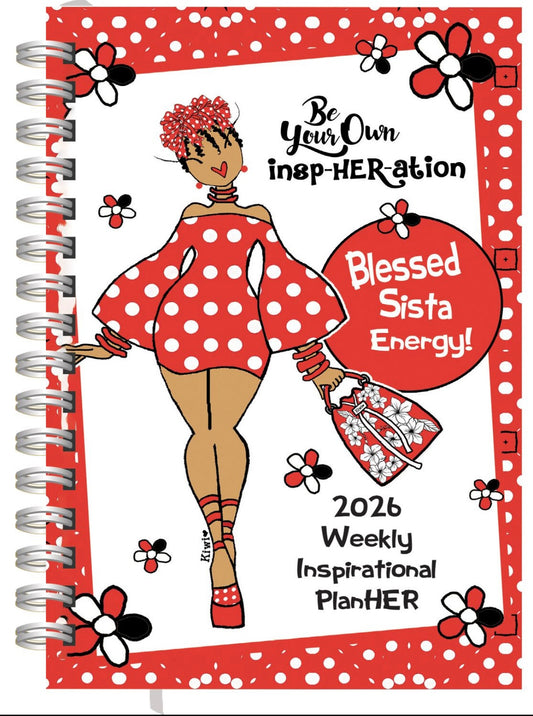Kiwi McDowell - Blessed Sista Energy - 2026 Weekly Inspirational Planner