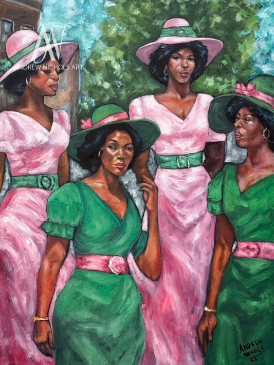 Ladies of Pink & Green II