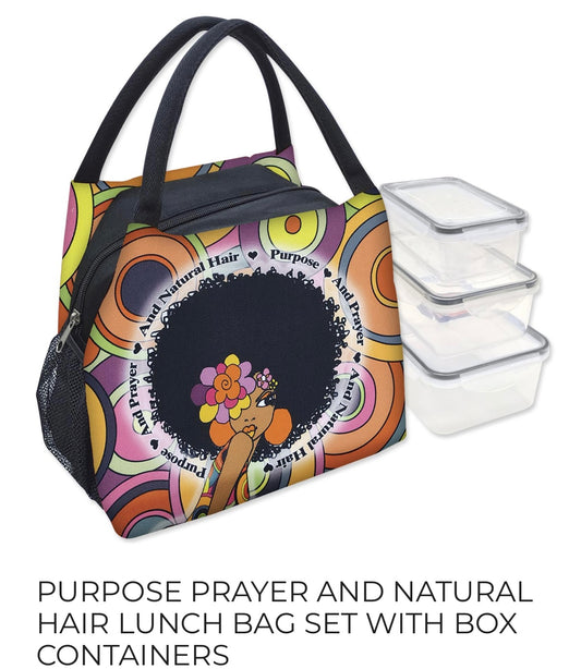 Purpose Prayer & Natural Hair - Lunch Box Set