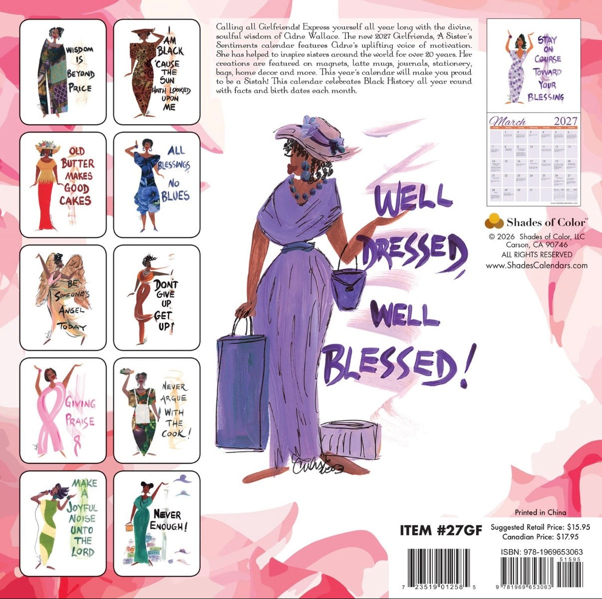 Girlfriends - Cidne Wallace - 2027 Wall Calendar