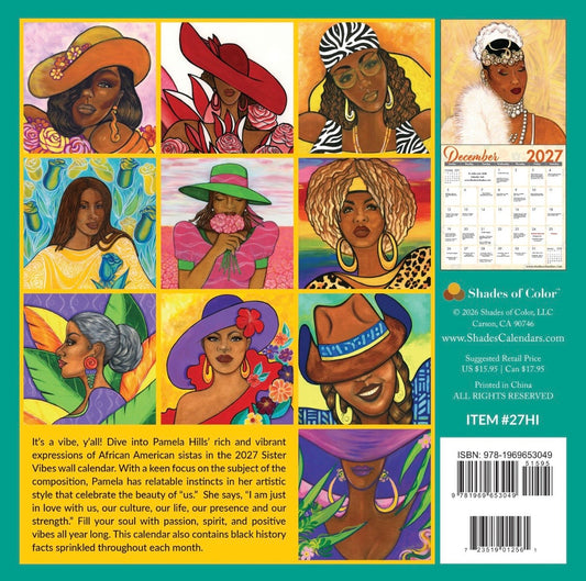 Sister Vibes - Pamela Hills - 2027 Wall Calendar
