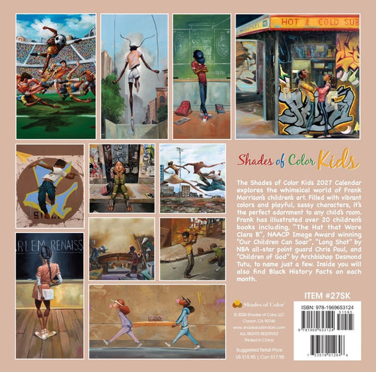 Shades of Color Kids - Frank Morrison - 2027 Wall Calendar
